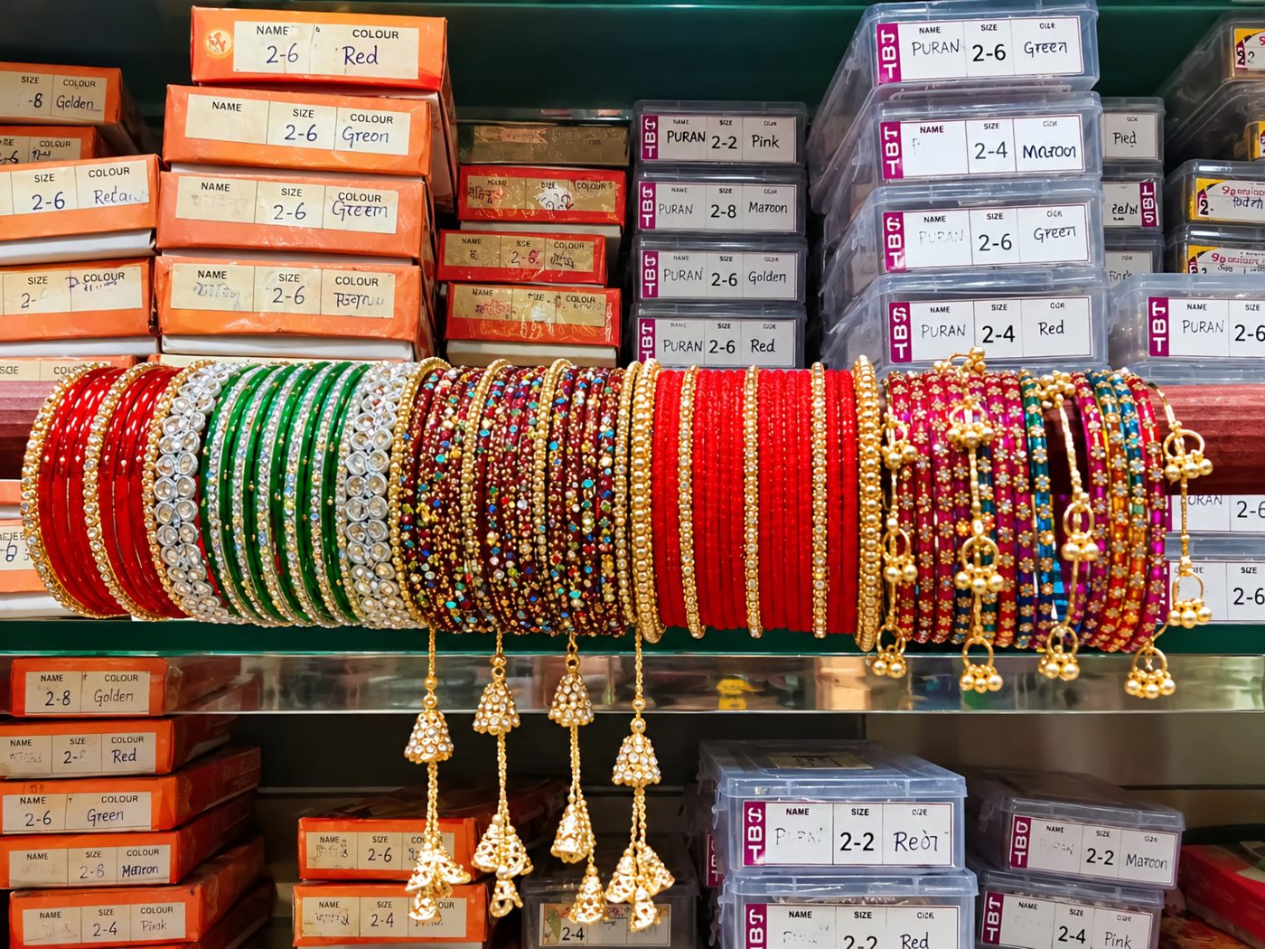 Bangles and bridal chura sets at Shiv Attraction House, Udhampur